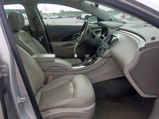 1G4GE5EV0AF301010 - 2010 BUICK LACROSSE C SILVER photo 5