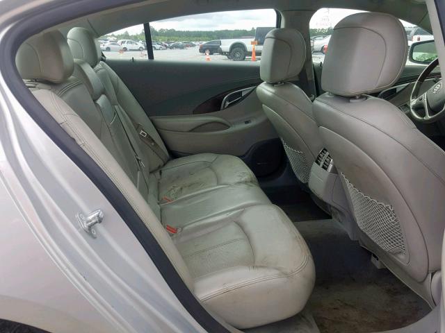 1G4GE5EV0AF301010 - 2010 BUICK LACROSSE C SILVER photo 6