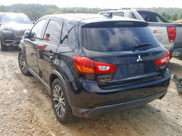 JA4AP3AUXHZ010619 - 2017 MITSUBISHI OUTLANDER BLACK photo 3