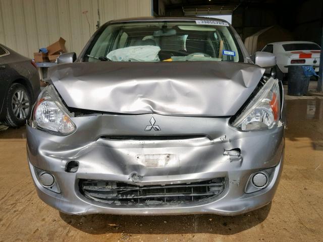 ML32A3HJ6FH044148 - 2015 MITSUBISHI MIRAGE DE SILVER photo 9