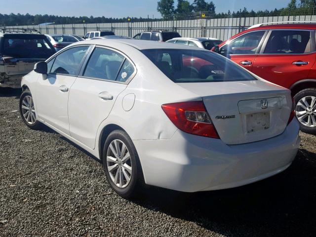 19XFB2F9XCE315941 - 2012 HONDA CIVIC EXL 白色 照片 3