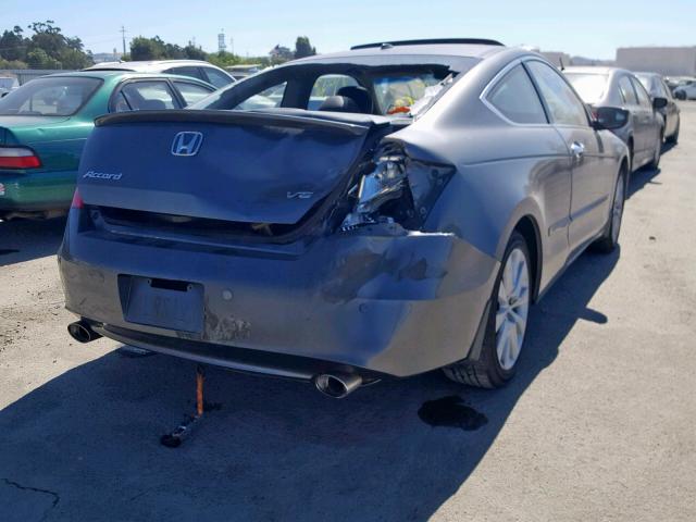 1HGCS2B85AA005634 - 2010 HONDA ACCORD EXL GRAY photo 4