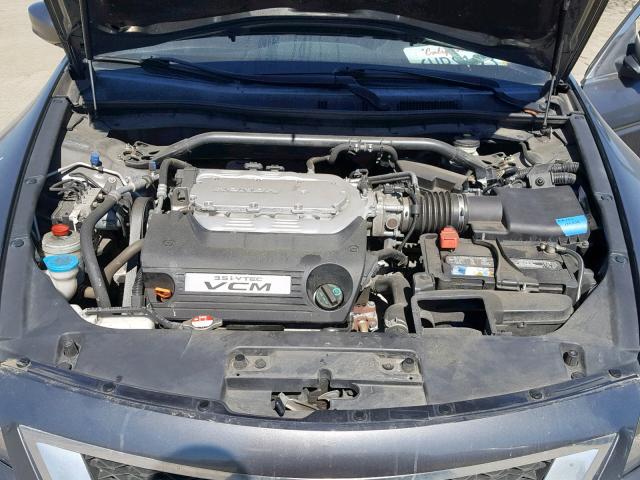 1HGCS2B85AA005634 - 2010 HONDA ACCORD EXL GRAY photo 7