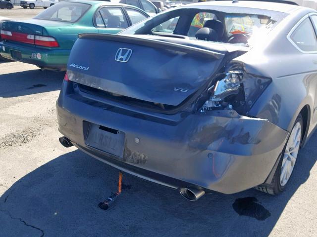 1HGCS2B85AA005634 - 2010 HONDA ACCORD EXL GRAY photo 9