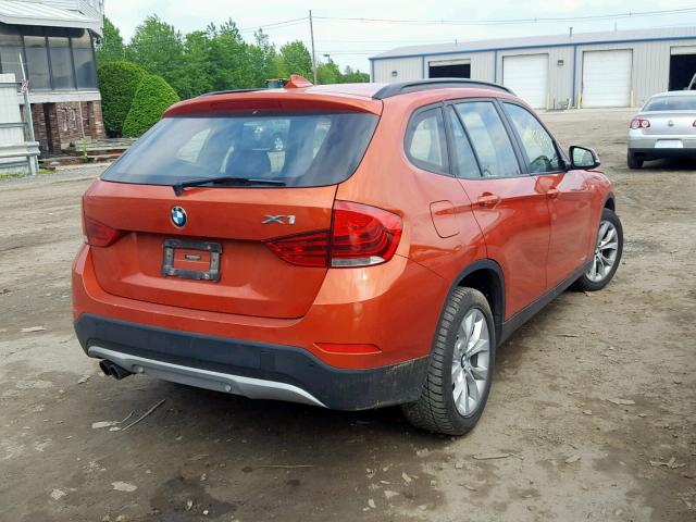 WBAVL1C57DVR85042 - 2013 BMW X1 XDRIVE2 ORANGE photo 4