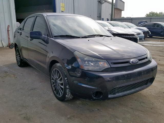 1FAHP3GN3AW145202 - 2010 FORD FOCUS SES BLACK photo 1