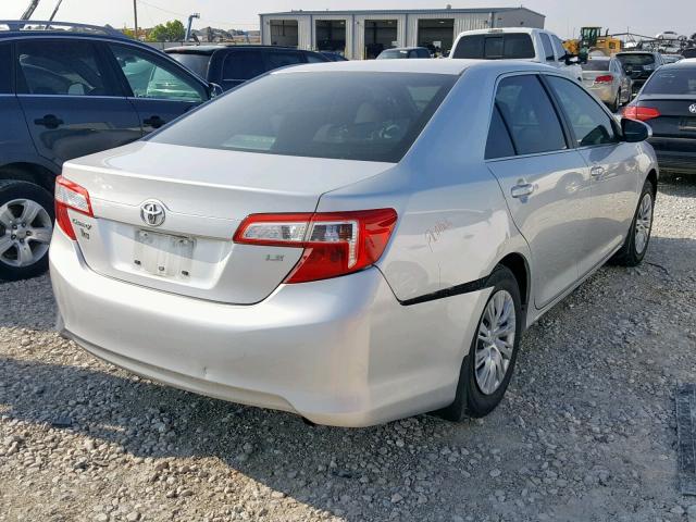 4T1BF1FK5CU067191 - 2012 TOYOTA CAMRY BASE SILVER photo 4