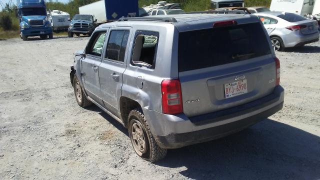 1C4NJRAB0FD109132 - 2015 JEEP PATRIOT GRAY photo 3