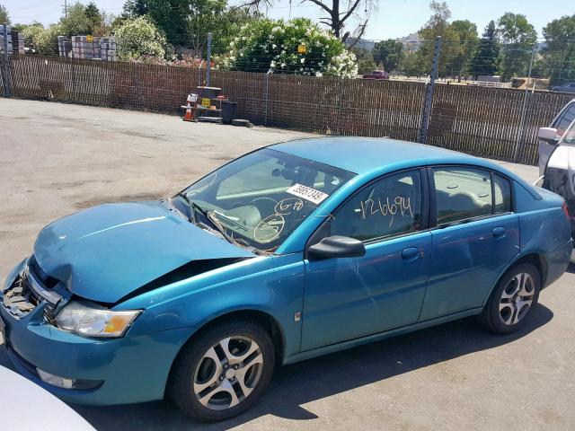1G8AL54F15Z134553 - 2005 SATURN ION LEVEL GREEN photo 2