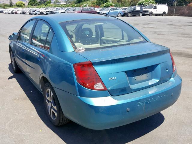 1G8AL54F15Z134553 - 2005 SATURN ION LEVEL GREEN photo 3