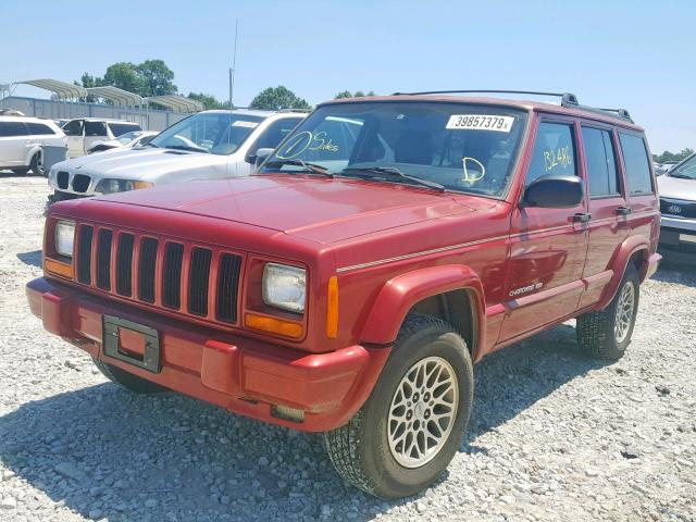 1J4FT78S6XL586027 - 1999 JEEP CHEROKEE L RED photo 2