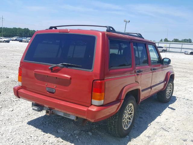 1J4FT78S6XL586027 - 1999 JEEP CHEROKEE L RED photo 4