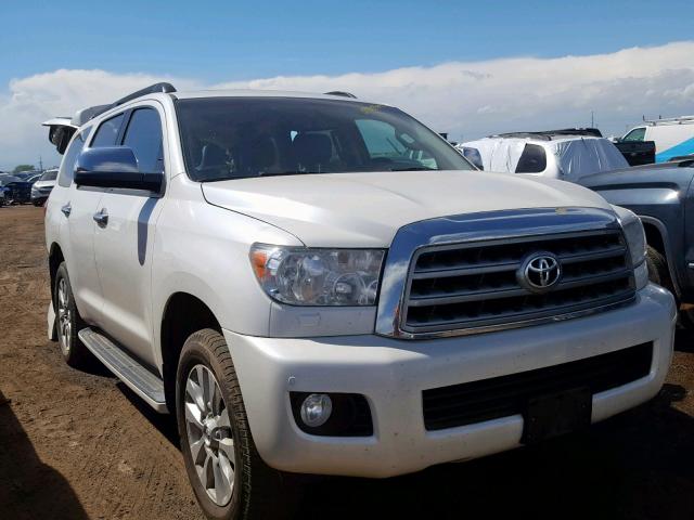 5TDDW5G19ES105443 - 2014 TOYOTA SEQUOIA PL WHITE photo 1