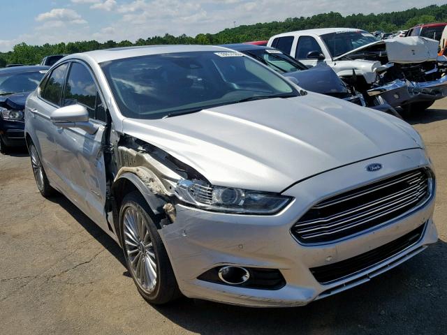 3FA6P0RUXDR355586 - 2013 FORD FUSION TIT SILVER photo 1