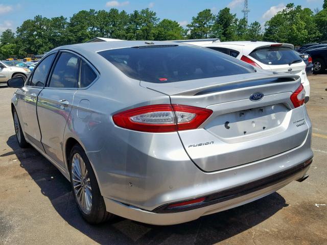 3FA6P0RUXDR355586 - 2013 FORD FUSION TIT SILVER photo 3