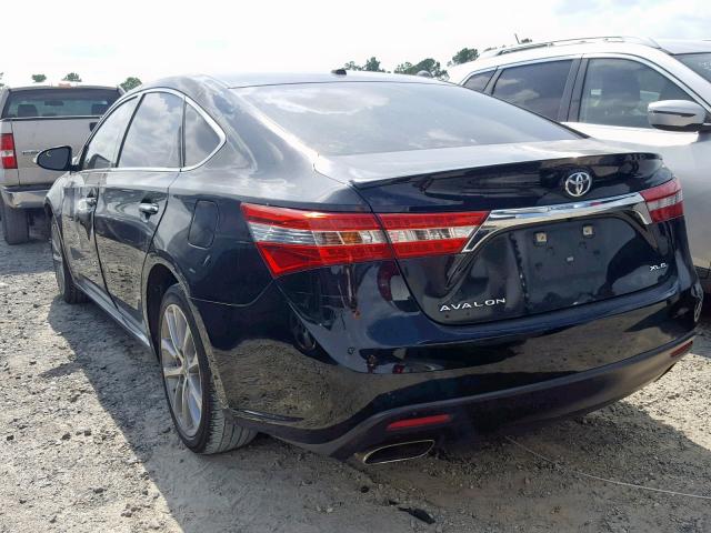 4T1BK1EB6FU163591 - 2015 TOYOTA AVALON XLE BLACK photo 3