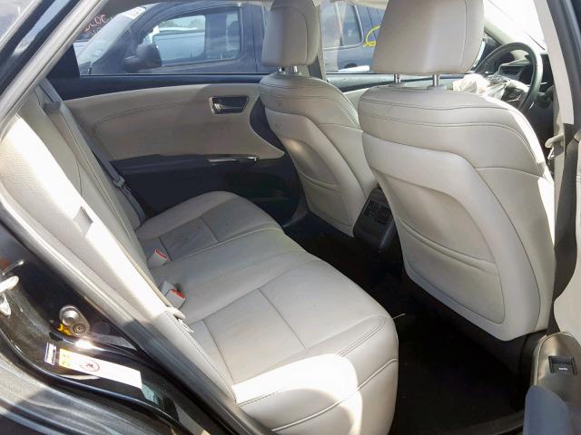 4T1BK1EB6FU163591 - 2015 TOYOTA AVALON XLE BLACK photo 6