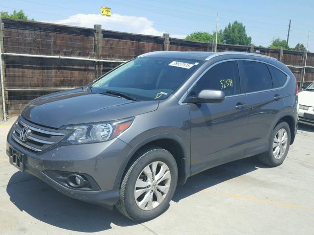 2HKRM4H78EH664349 - 2014 HONDA CR-V EXL CHARCOAL photo 2