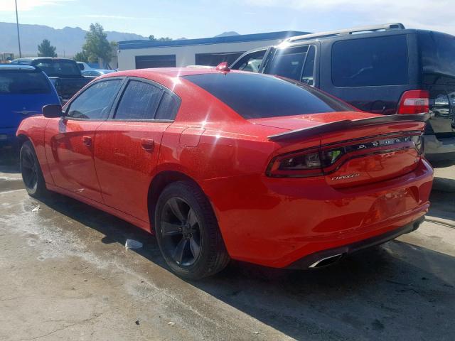 2C3CDXHG5HH523991 - 2017 DODGE CHARGER SX RED photo 3