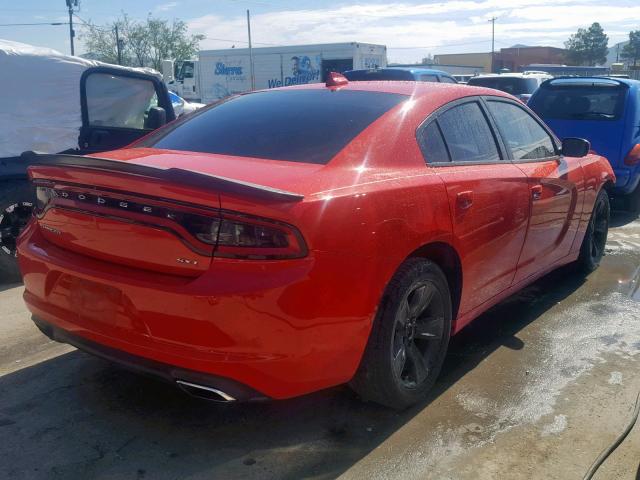 2C3CDXHG5HH523991 - 2017 DODGE CHARGER SX RED photo 4