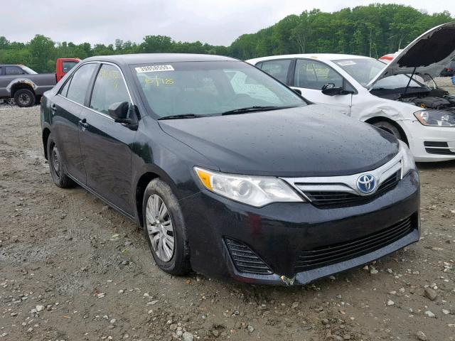 4T1BD1FK2EU140851 - 2014 TOYOTA CAMRY HYBR BLACK photo 1