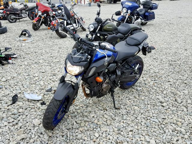 JYARM27E6JA002416 - 2018 YAMAHA MT07 BLUE photo 2