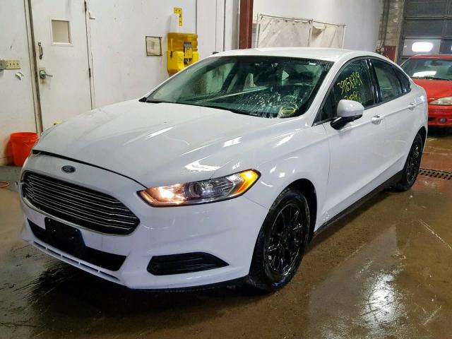 3FA6P0G74FR229496 - 2015 FORD FUSION S WHITE photo 2