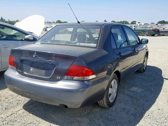 JA3AJ26EX4U016848 - 2004 MITSUBISHI LANCER ES GRAY photo 4