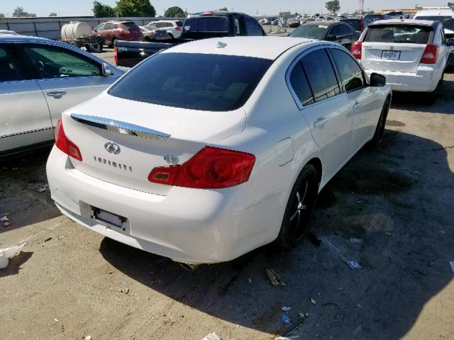 JN1CV6AP0AM402630 - 2010 INFINITI G37 BASE WHITE photo 4