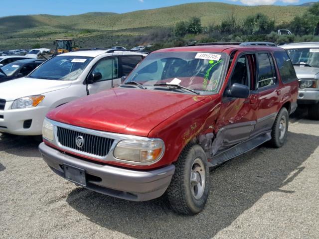 4M2DU55P6VUJ53534 - 1997 MERCURY MOUNTAINEE RED photo 2