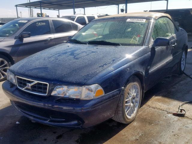 YV1NC62D84J046461 - 2004 VOLVO C70 HPT BLUE photo 2