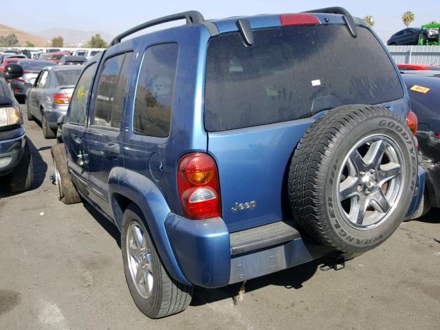 1J4GK58K44W174310 - 2004 JEEP LIBERTY LI BLUE photo 3