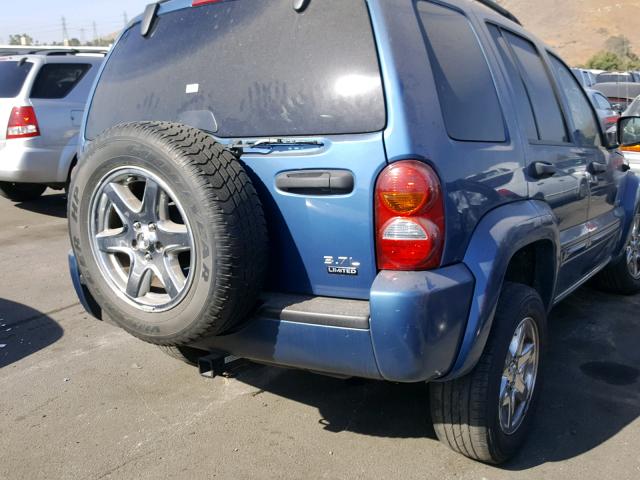 1J4GK58K44W174310 - 2004 JEEP LIBERTY LI BLUE photo 4