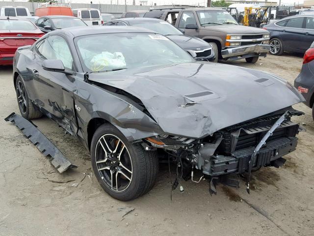 1FA6P8CF6K5138268 - 2019 FORD MUSTANG GT GRAY photo 1