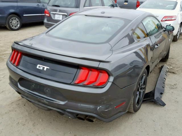 1FA6P8CF6K5138268 - 2019 FORD MUSTANG GT GRAY photo 4