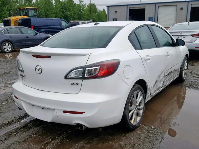 JM1BL1S69A1338483 - 2010 MAZDA 3 S WHITE photo 4