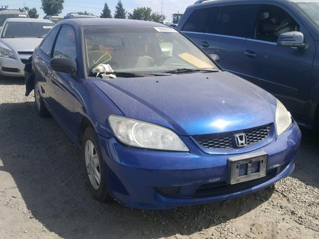 1HGEM22134L046326 - 2004 HONDA CIVIC DX V BLUE photo 1