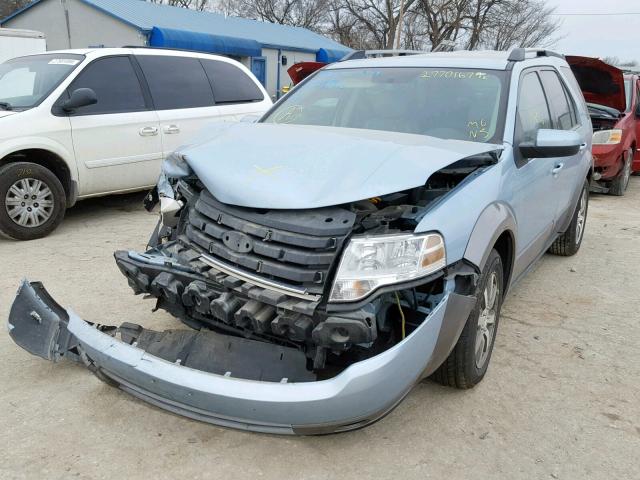 1FMDK05W58GA05055 - 2008 FORD TAURUS X S BLUE photo 2