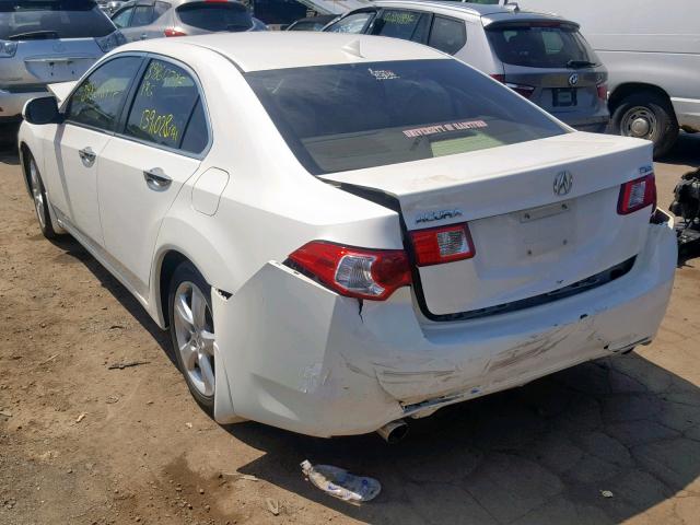 JH4CU26689C006860 - 2009 ACURA TSX WHITE photo 3