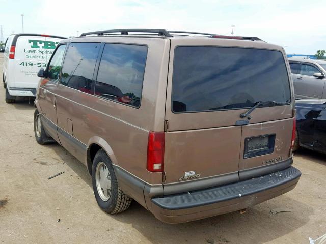 1GNDM19W4YB207517 - 2000 CHEVROLET ASTRO GOLD photo 3