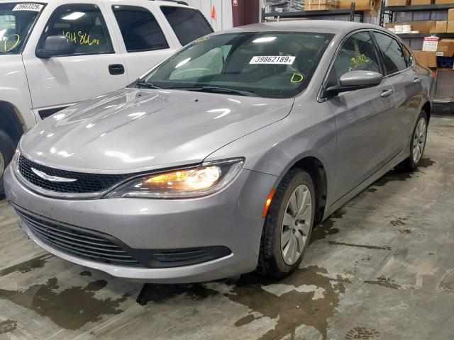 1C3CCCFB2FN697105 - 2015 CHRYSLER 200 LX GRAY photo 2