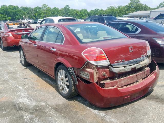 1G8ZV57B69F212497 - 2009 SATURN AURA XR RED photo 3