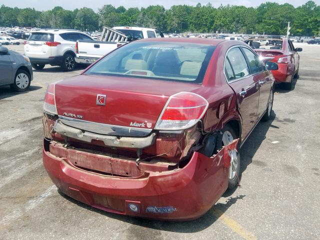 1G8ZV57B69F212497 - 2009 SATURN AURA XR RED photo 4