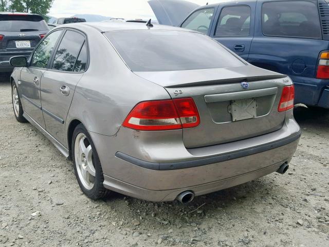 YS3FH41U761013402 - 2006 SAAB 9-3 AERO GRAY photo 3