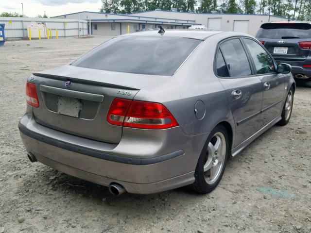 YS3FH41U761013402 - 2006 SAAB 9-3 AERO GRAY photo 4