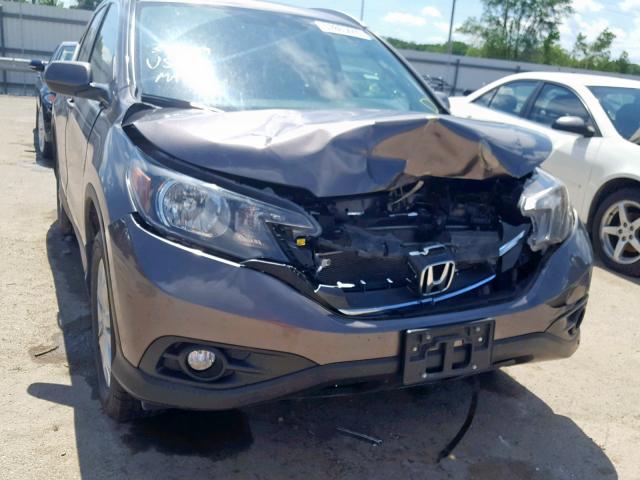 5J6RM4H75CL028197 - 2012 HONDA CR-V EXL BROWN photo 9