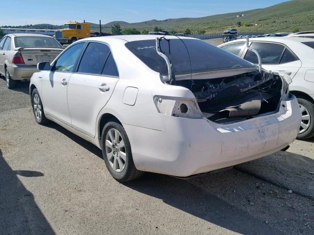 4T1BB46K48U047874 - 2008 TOYOTA CAMRY HYBR WHITE photo 3