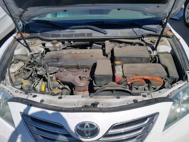 4T1BB46K48U047874 - 2008 TOYOTA CAMRY HYBR WHITE photo 7