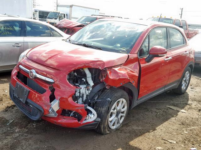 ZFBCFXAB4HP573767 - 2017 FIAT 500X POP RED photo 2