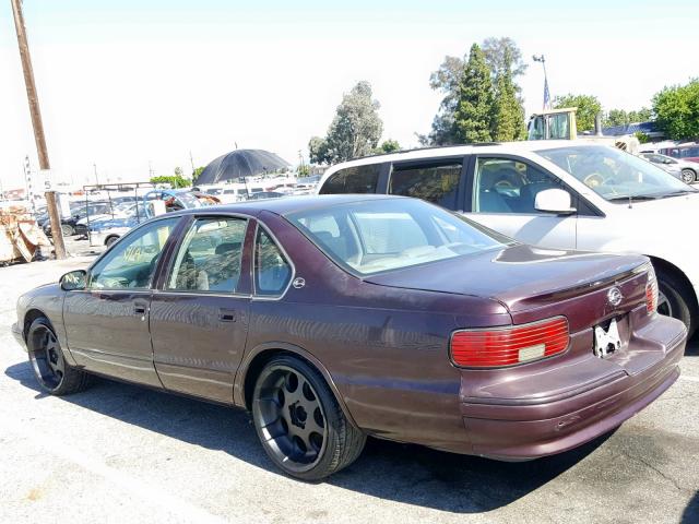 1G1BL52P5SR175732 - 1995 CHEVROLET CAPRICE / PURPLE photo 3